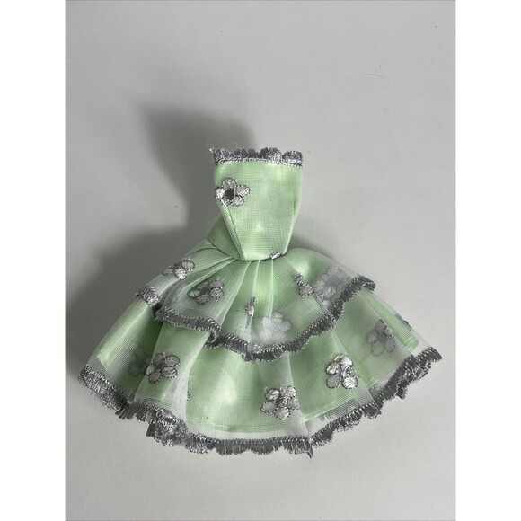Mattel Other - Fancy Doll Ball Dress Green With Flowers ￼